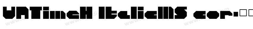 VNTimeH ItalicMS cor字体转换